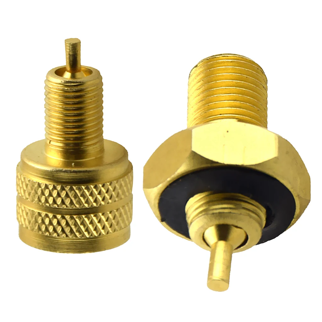 2 Pieces High Quality Bore Tire Valve Reducer Adapter External + Internal