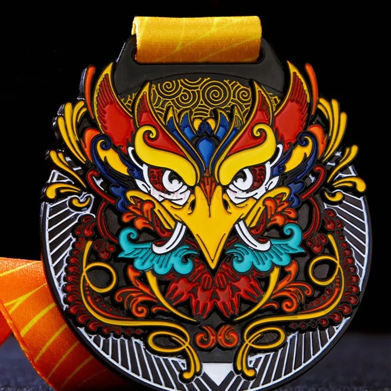 Anpassung der Metallmedaille Excellent Staff Elite Award Production Eagle Medal Golden Eagle Medal Service Star Medal