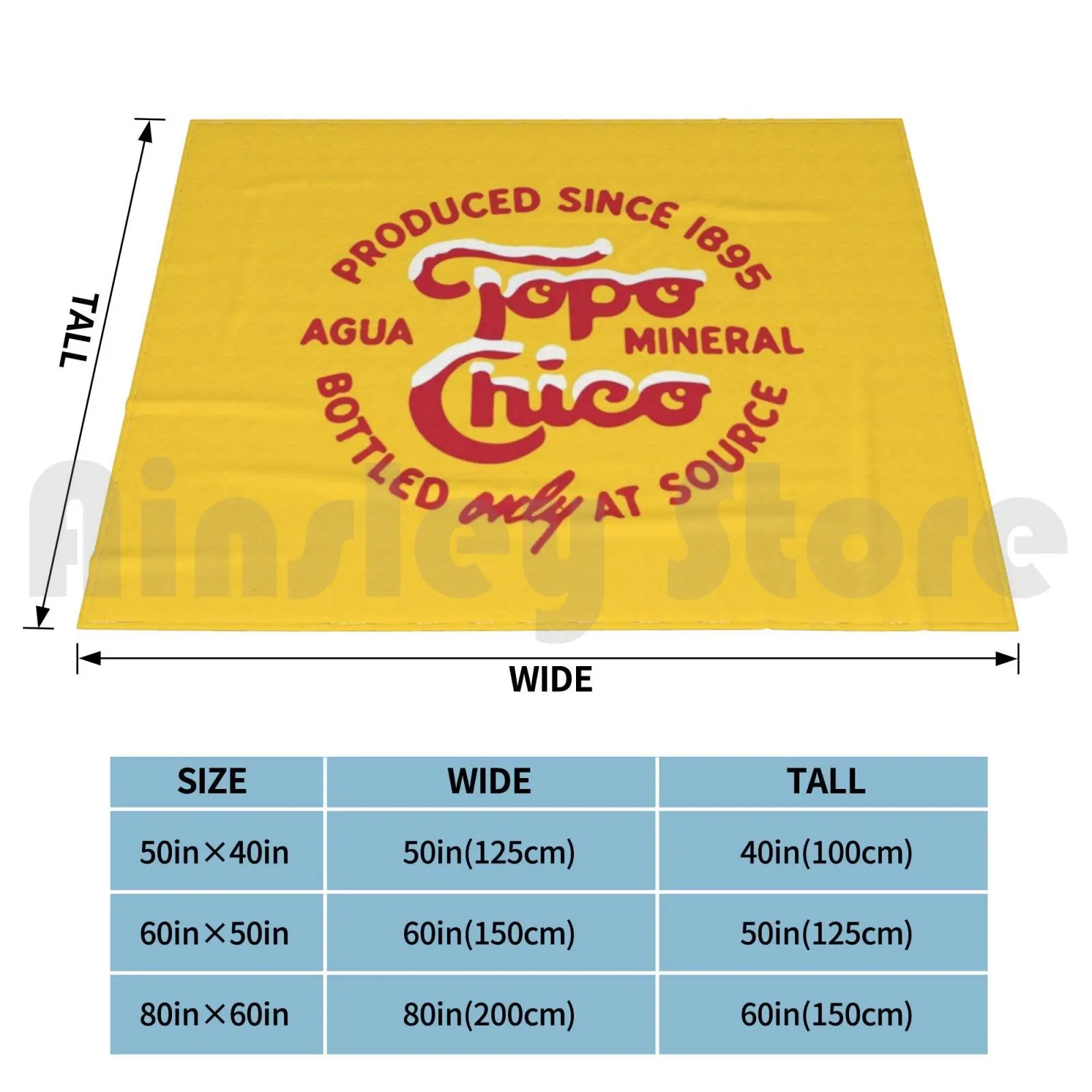 Tc Mineral Water Blanket Fashion Custom Topo Chico Mineral Water New Mexico Mexico Topo Chico Topo Chico