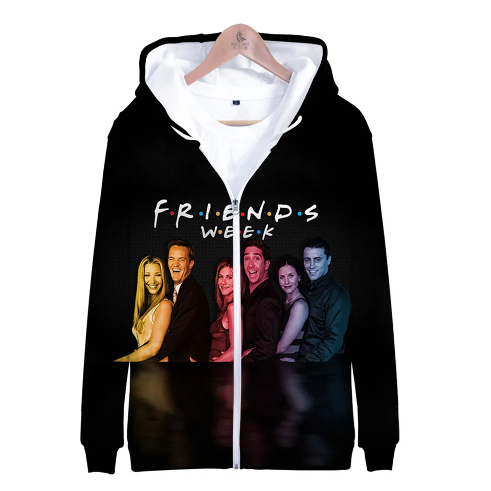 FRIENDS 3D Printed Hoodies Women/Men TV Show I\'ll Be There for You Hoodie Sweatshirt Fashion Fleece Warm Jacket Coat 4XL Clothes