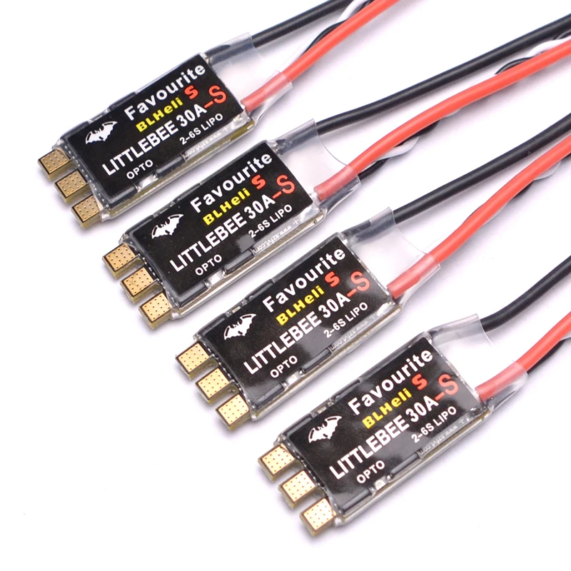 Ulubiony FVT LittleBee 30A-S 30A ESC BLHeli_S Spring OPTO 2-6S Obsługuje Mulitshot Oneshot42 OneShot125