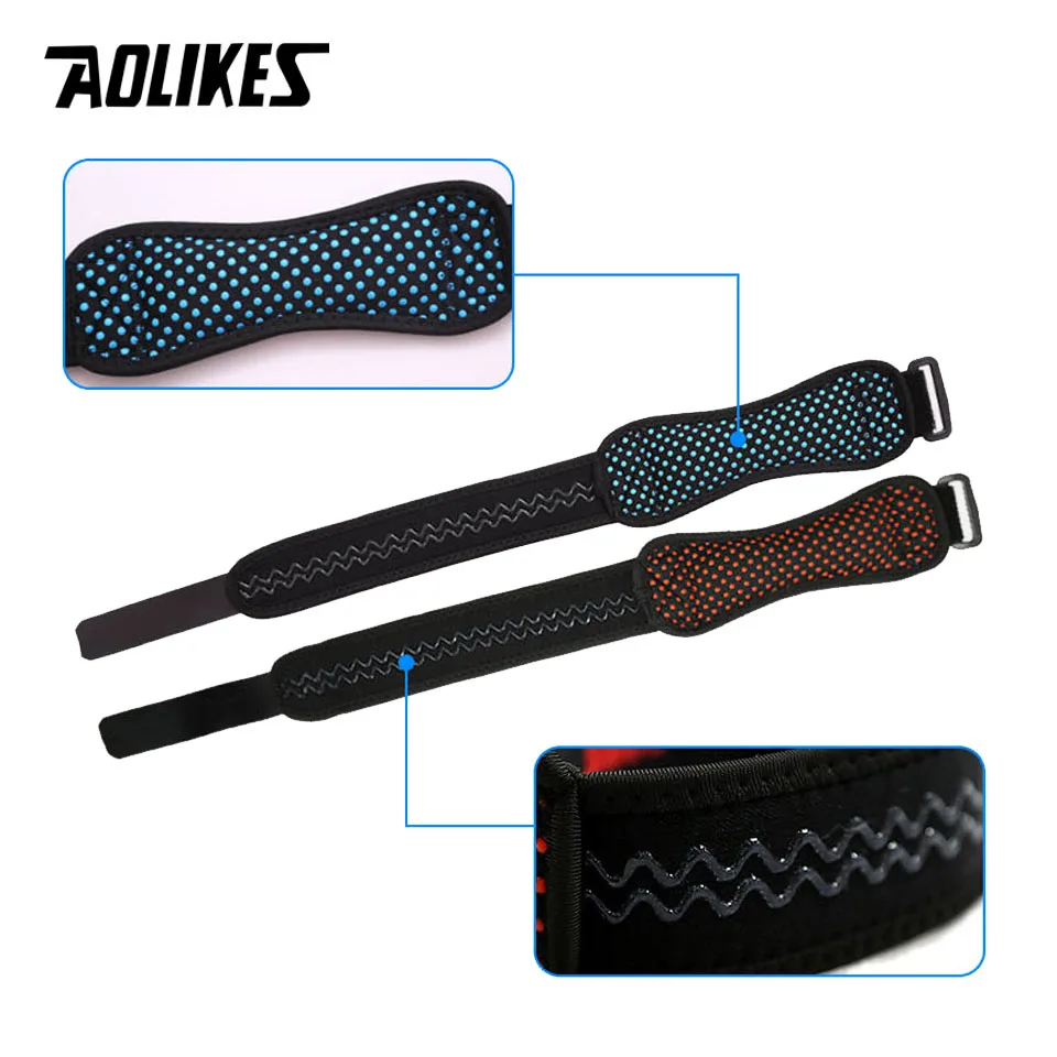 AOLIKES 1 Pcs Adjustable Knee Strap Patellar Tendon Pressurized Protector Support Slider Pad rodilla Guard Badminton Running