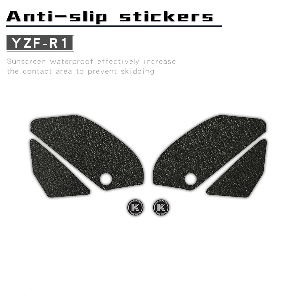 

Motorcycle body protection stickers waterproof knee pad decals fuel tank traction side pads for YAMAHA 09-14 YZF R1 yzfr1