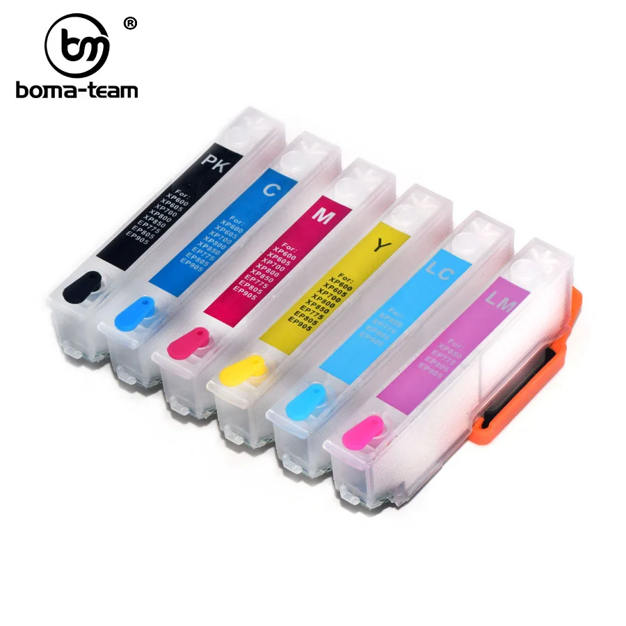 T2771-T2776 T2431-T2436 Refillable Ink Cartridge With ARC Chip For Epson Photo XP-55 XP-750 XP-760 XP-850 XP-860 XP-950 XP-960