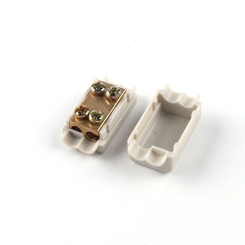 Conector de Cable rápido tipo T, bloque de terminales de alta potencia, 60A/400V, 1-6mm2, divisor de Cable eléctrico, 100A/1000V, 2,5-10 mm2, caja de conexiones