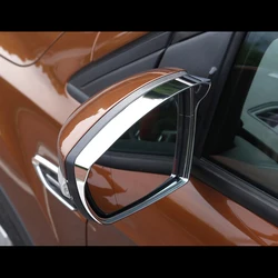 For Ford Kuga Escape 2013-2017 ABS Chrome Car rearview mirror block rain eyebrow Cover Trim Accessories Car styling 2pcs