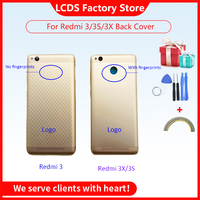 Battery Back Cover For Xiaomi Redmi 3 3S Battery Cover Back Case Redmi 3x Back Cover Housing +Volume Power Buttons Cameca Lens