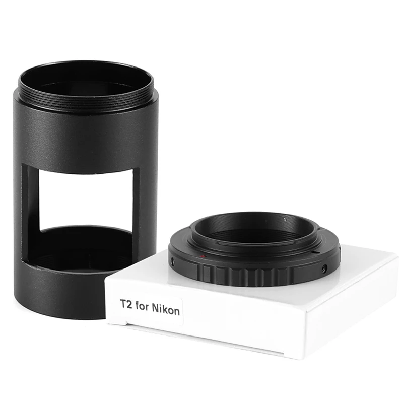 42mm T-mount Spotting Scope Camera Adapter Tube and T Ring for Nikon Canon Sony Pentax SLR/DSLR Camera & Astronomical Telescope