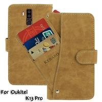 Vintage Leather Wallet Oukitel K13 Pro Case 6.41\