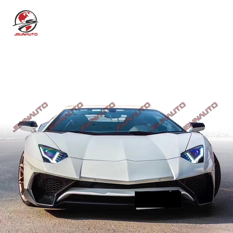 For Lamborghini Lp700 Mmodified Lp750 sv Front Bumper Rear Bumper Carbon Fiber Side Intake Vens For Aventador Rear Spoiler Kit