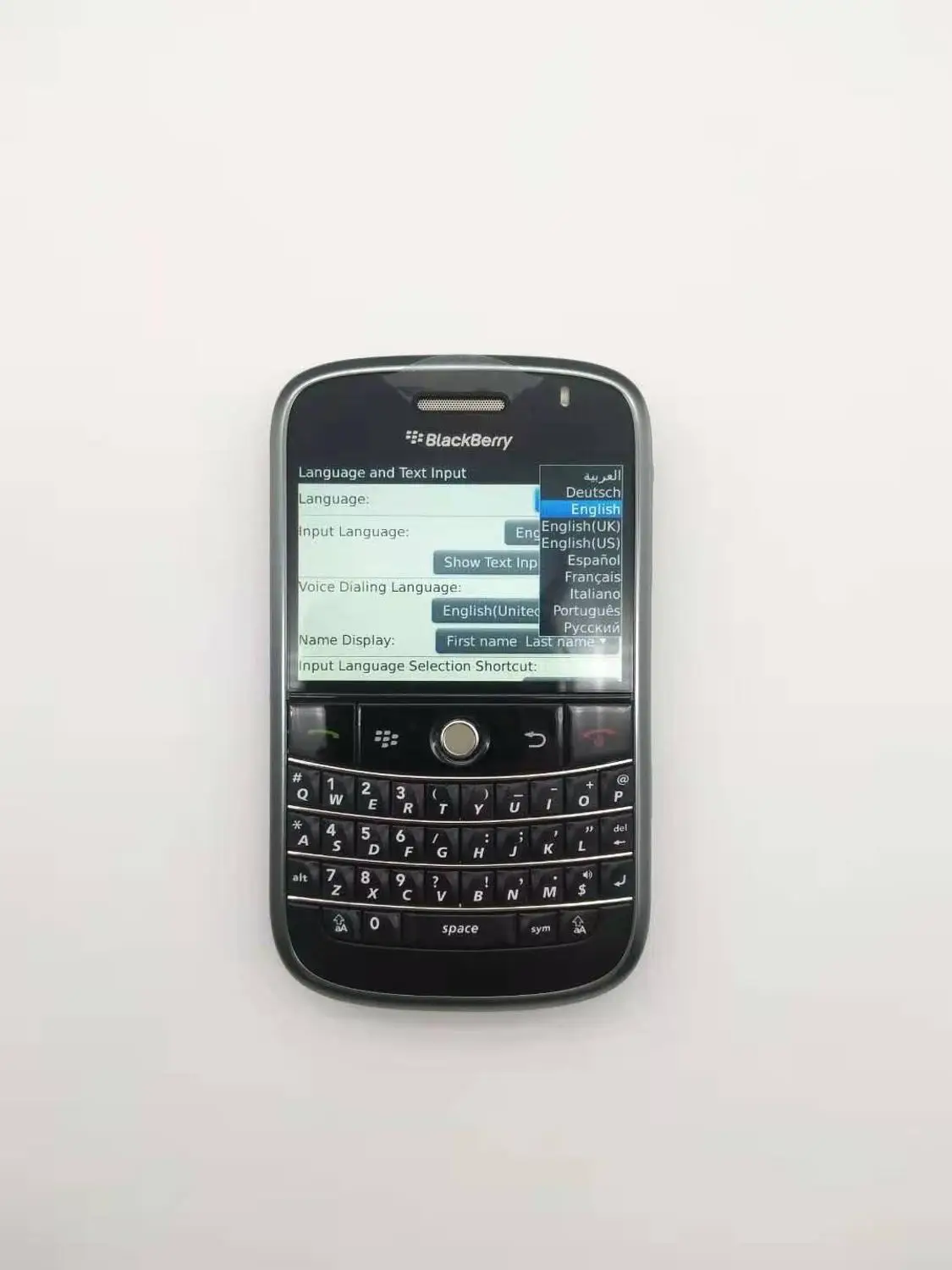 Blackberry 9000 reconditionné-déverrouillé Original Blackberry Bold 9000 téléphone portable GPS WIFI 3G téléphone portable reconditionné livraison gratuite