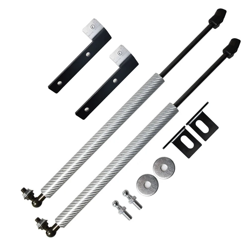 Hood Bonnet Modify Gas Struts Lift Support Shock Damper for Volkswagen Tiguan 2007-2019 Carbon Fiber Absorber