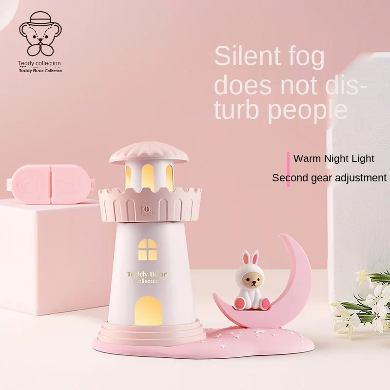 Cyusb Humidifier Small Air Purification Household Mute Aroma Diffuser Mini Night Light