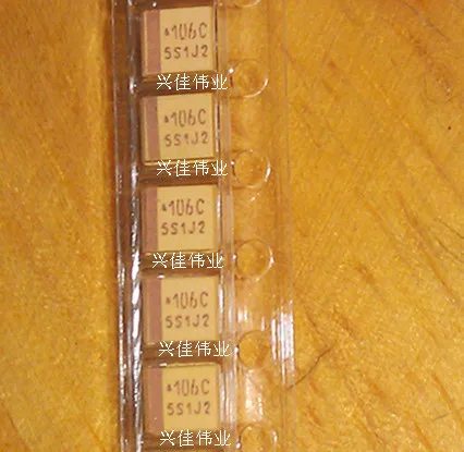 Original 5Pcs/16V10UF 106 10UF 16V B3528 B ประเภท1210ตัวเก็บประจุแทนทาลัม SMD