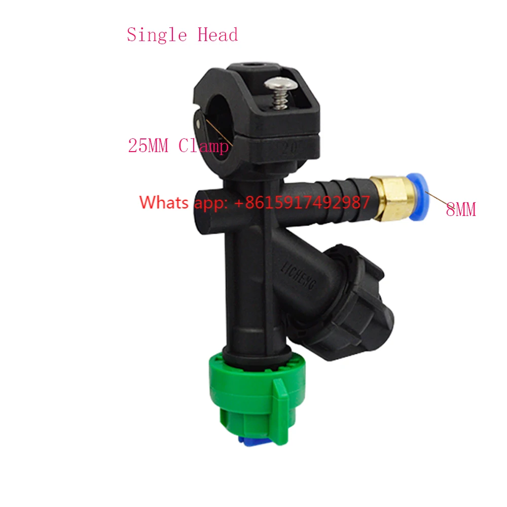 (1Pieces)Agriculture Nozzle Sprayer 20MM 25MM Clamp 8MM Intubation Flat Fan Spray Tip Agricultural Spray Nozzle