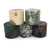 4.5cm*500cm Camouflage Camo Tape Wrap Bandages Sticker Cotton Cloth For Outdoor Camping Hunting Camera Telescope