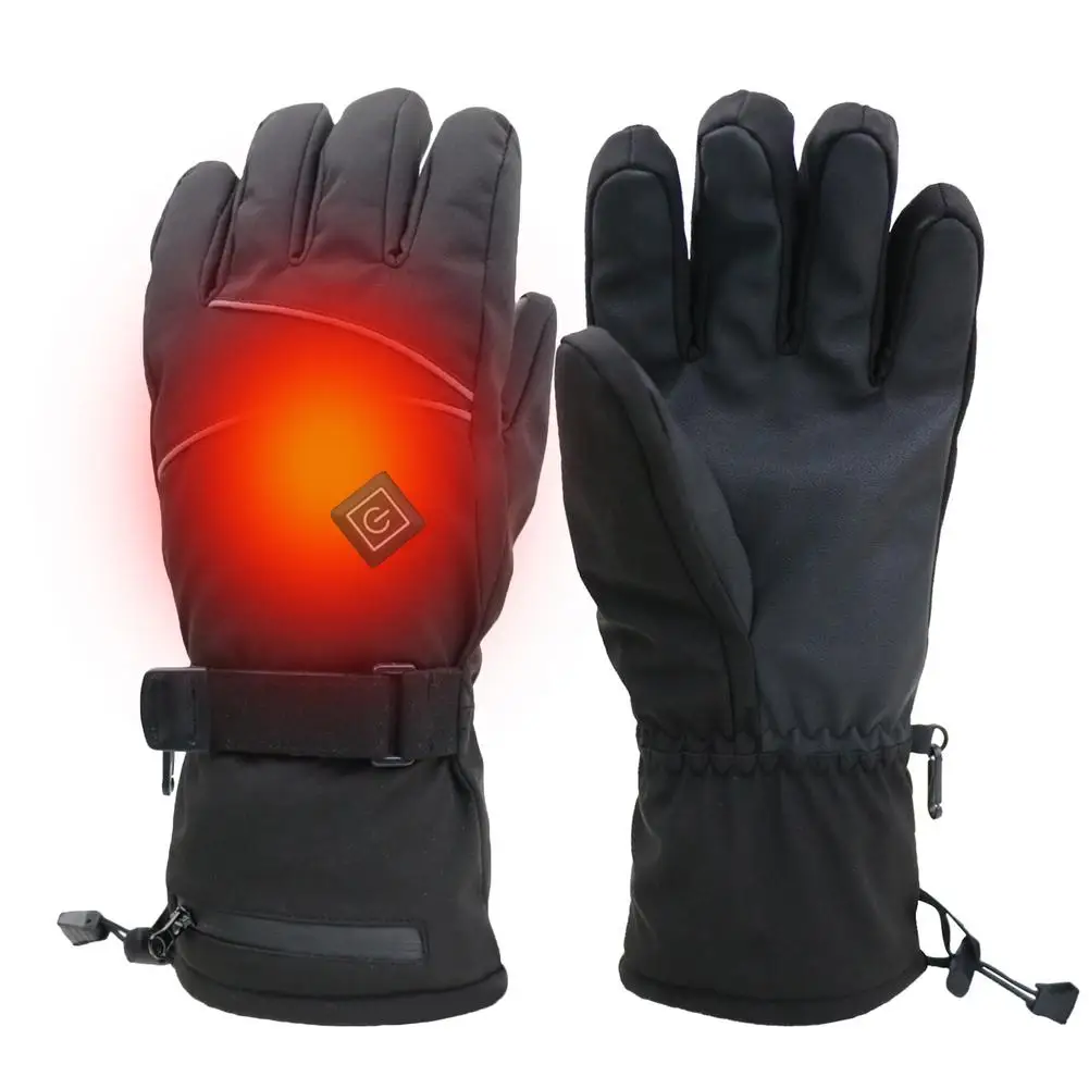 Winter Electric Heated Skiing Gloves USB Rechargeable Glove Adjustable 3 Level Temperature Cycling Hand Warmer WIth Touch Screen