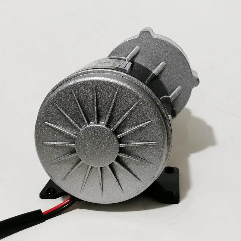 Brush Motor 24V 250W Decelerating DC Geared Motor for Playground Car Machine MY1016Z with Pulley