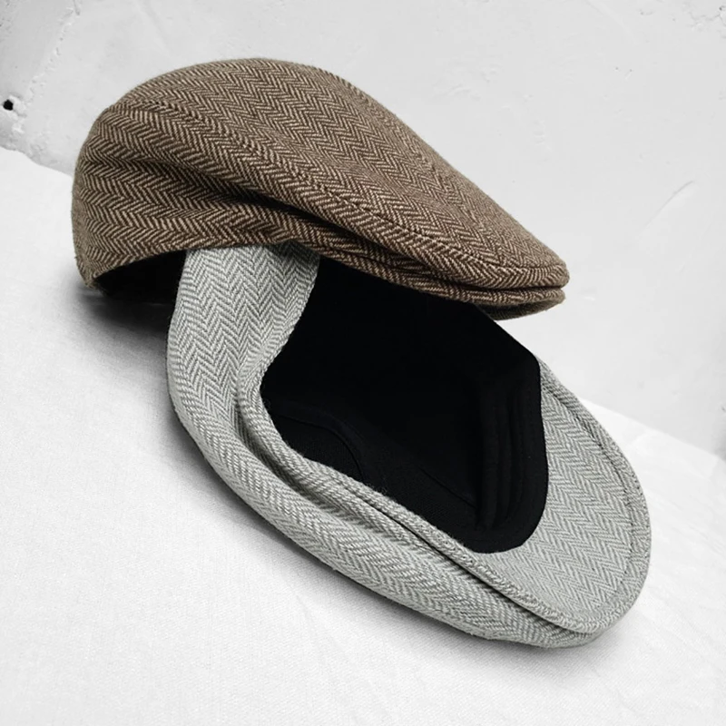 Autumn Winter Men Hats Berets British Western Style Wool Advanced Flat Ivy Cap Women Classic Vintage Beret CapTommy Shelby BLM82