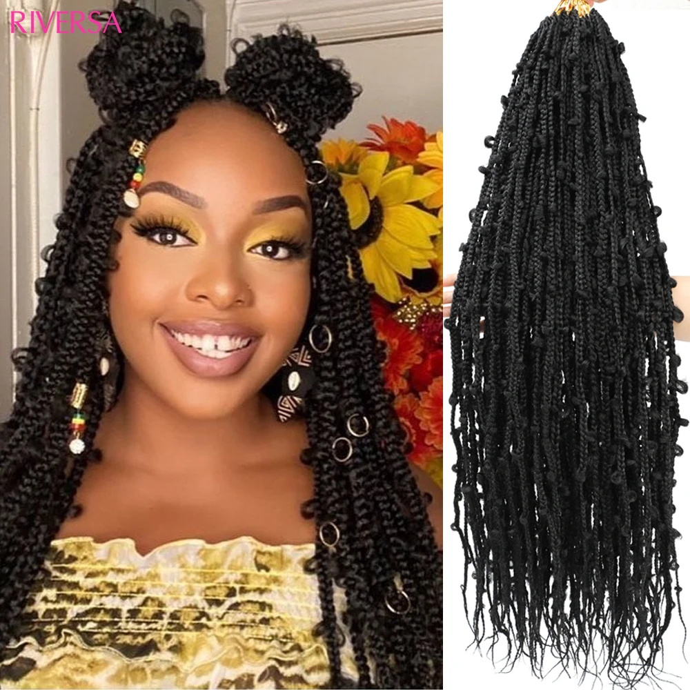 New Box Butterfly Braids Crochet Hair Pre Looped 6packs 30inch Jungle Box Braid Crochet Braids Faux Locs Butterfly Braiding Hair