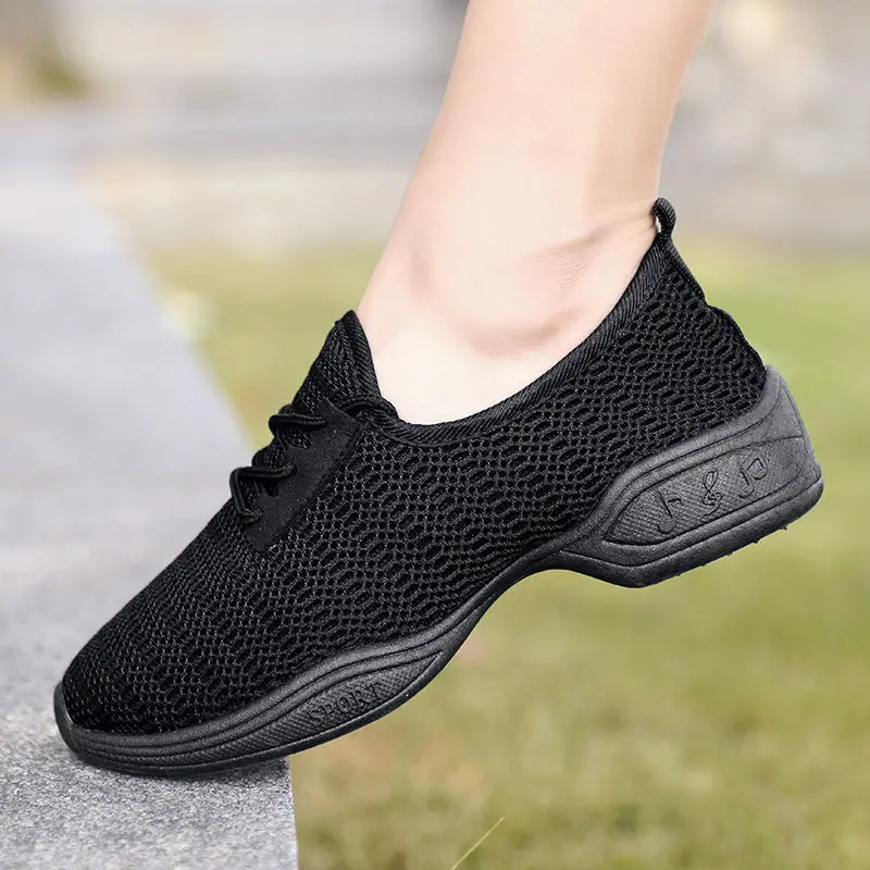 Sneakers Women Mesh Breathable Flat Anti-Slip Running Shoes Outdoor Trainer Female Zapatos De Mujer Sport Woman