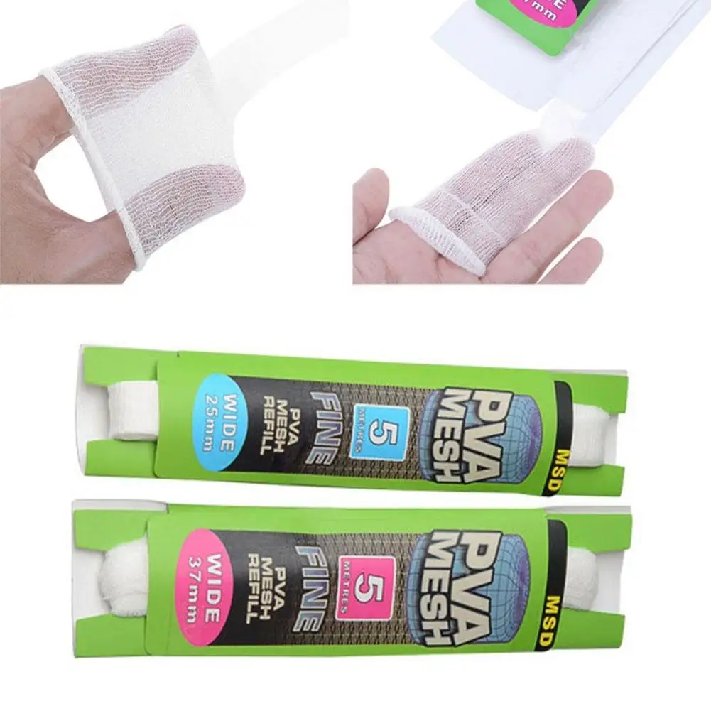 5 м ПВА растворимая сетка ПВА Заправка для кормушки для карпа рыболовные приманки Заправка для снастей для волос крючок Приманка 25 мм 35 мм ПВА Сумка рыболовные аксессуары