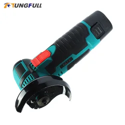 12V Mini Electric Angle Grinder Lithium Brushless Mini Angle Grinder Cordless Cutter Power Tools Grinding Polishing Machine