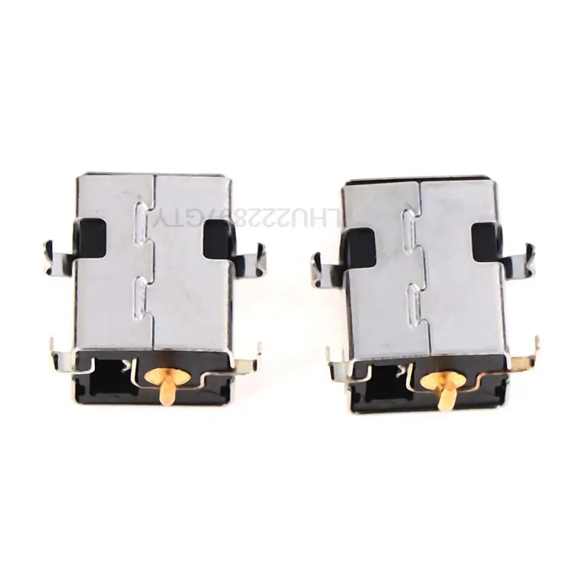 2 peças novo conector de tomada de alimentação dc banhado a ouro para asus k43 a43 x43 a53 a43s a53s