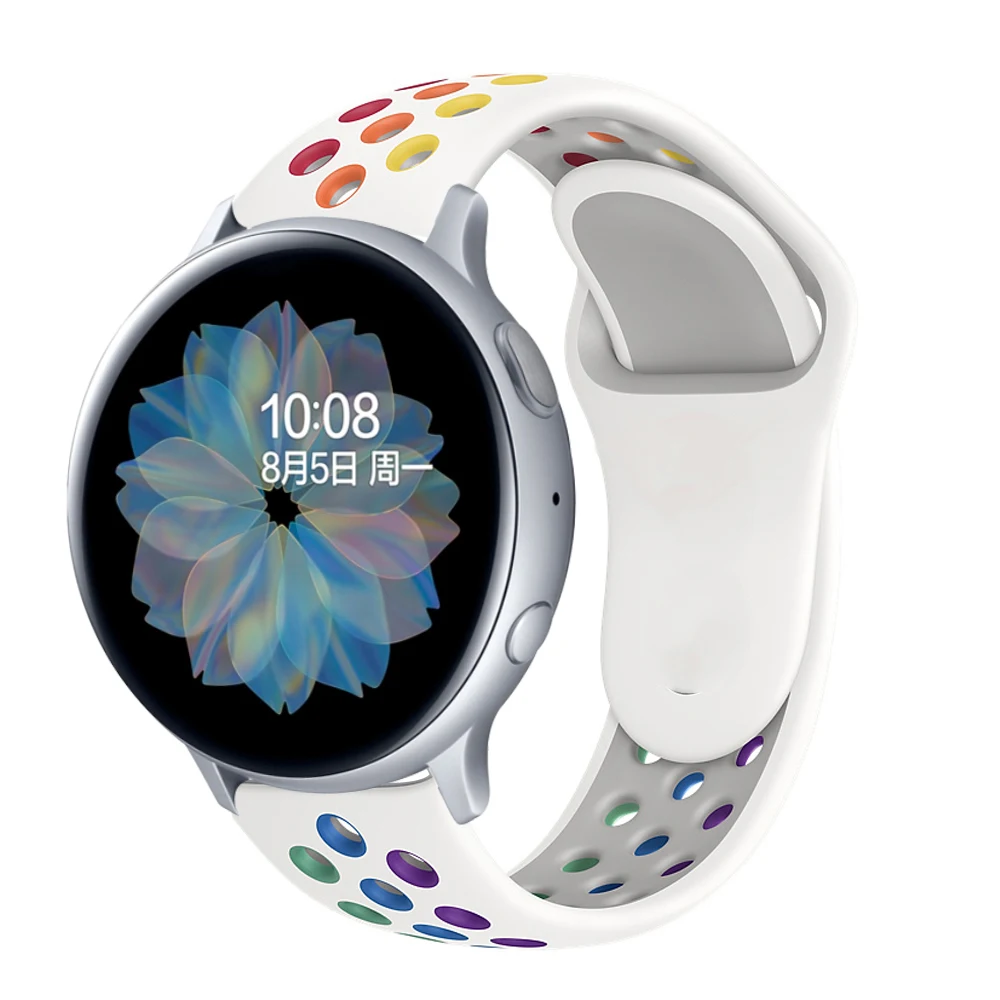 20mm/22mm Band für Samsung Galaxy Uhr 4/klassisch/5/46mm/42mm/aktiv 2/3 Gang S3 Silikon Armband