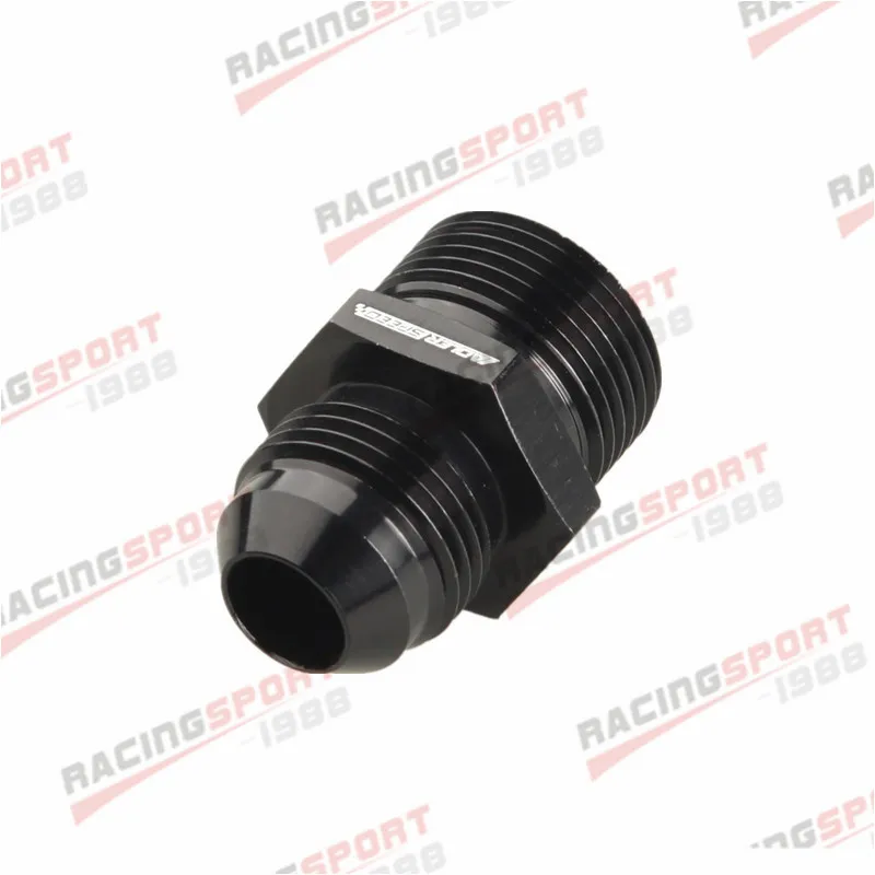 -8 AN 8AN -8AN AN8 Male Flare To M22x1.5 Metric Straight Fitting Black