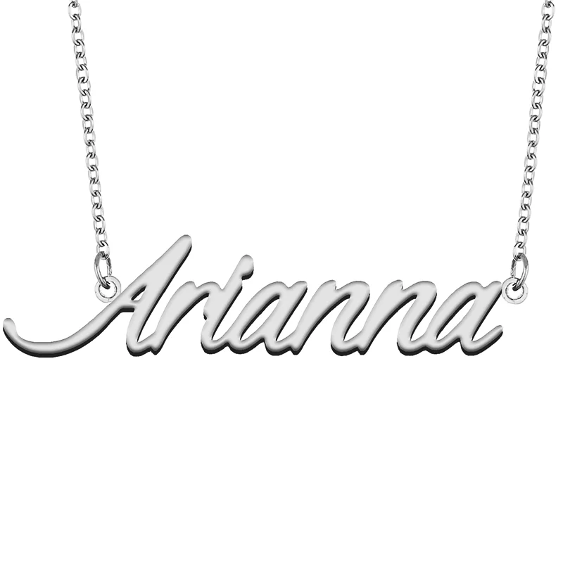 Arianna Custom Name Necklace Customized Pendant Choker Personalized Jewelry Gift for Women Girls Friend Christmas Present