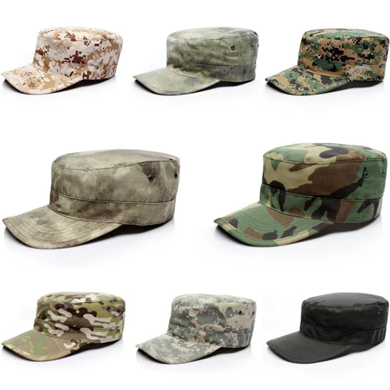 Men's Tactical Cap Blank Plain Camo Fitted Hats Multicam Caps Baseball Desert FG Camouflage Cap Soldier Hat Gear