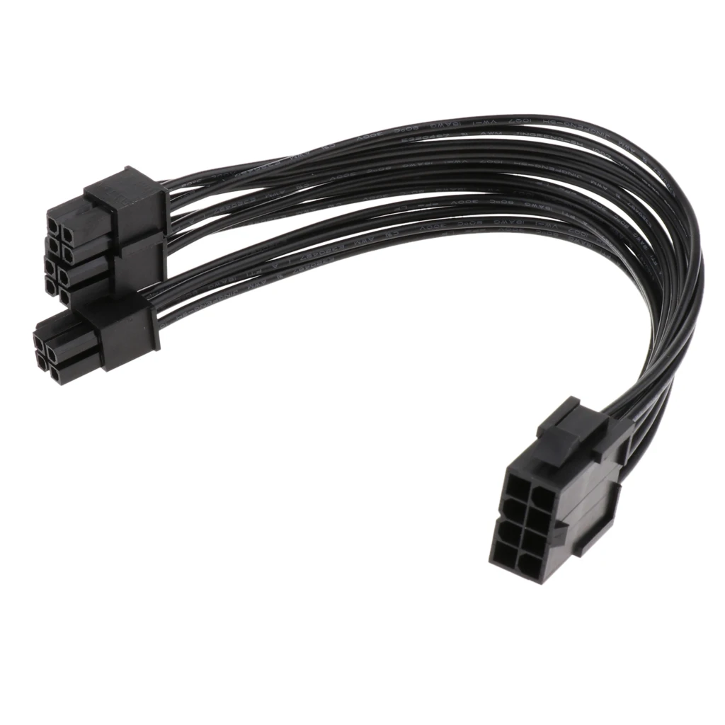 

CPU 8Pin To 8+4pin Power Supply Extension Cable Cord Lead Sleeve Black 20cm