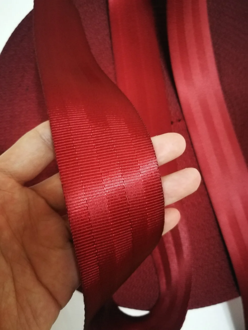 Tiefrot (12) 3M-30M Personalisiertes Modifiziertes Auto-Sicherheitsgurtband Universeller Auto-Sicherheitsgurt Auto-Zubehör – Detail 2