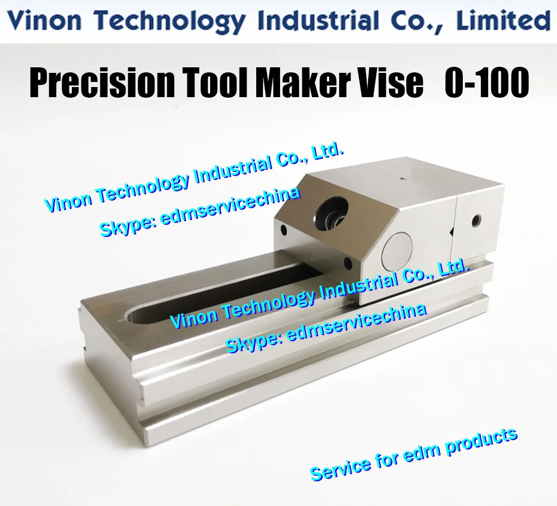 Max. offen: 0–100 mm Edelstahl-Werkzeugmacher-Schraubstock (Ultra-Präzisionstyp), VSTV-VL30 EDM-Schraubstock, Werkzeugmacher-Schraubstock, hält 100 mm