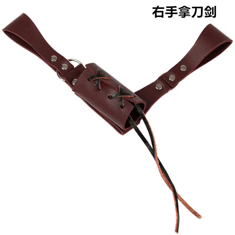 Mittelalterlichen Schwert Gürtel Taille Mantel Scheide Halter Erwachsene Männer Larp Ritter Schlacht Waffe Kostüm Rapier Ring Gürtel Strap Holster