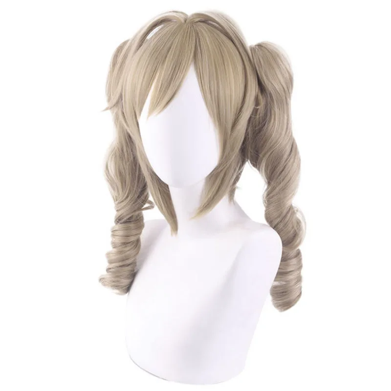 Genshin Impact Barbara Westwind Knights Praying Priest Curly Ponytail Cosplay Wig Hair Disfraz De Halloween Para Mujer