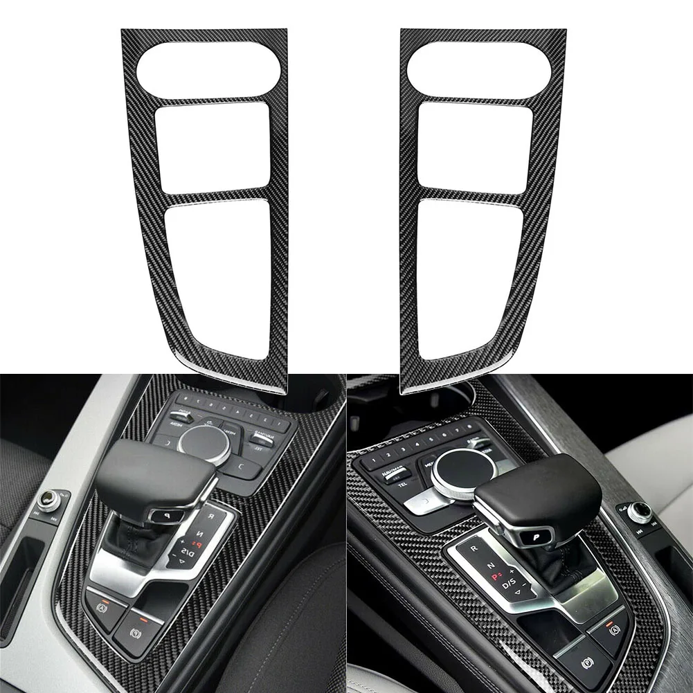 

A4 B9 Car Center Console Panel Cover Sticker Trim For Audi A4 B9 2017 2018 2019 2020 2021 LHD/RHD Carbon Fiber style Accessories