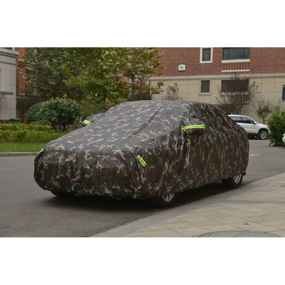 Winter Car Covers Oxford Cloth Outdoor Waterproof Sun Rain Snow Protection UV Car Umbrella Camouflage Universal SUV Sedan