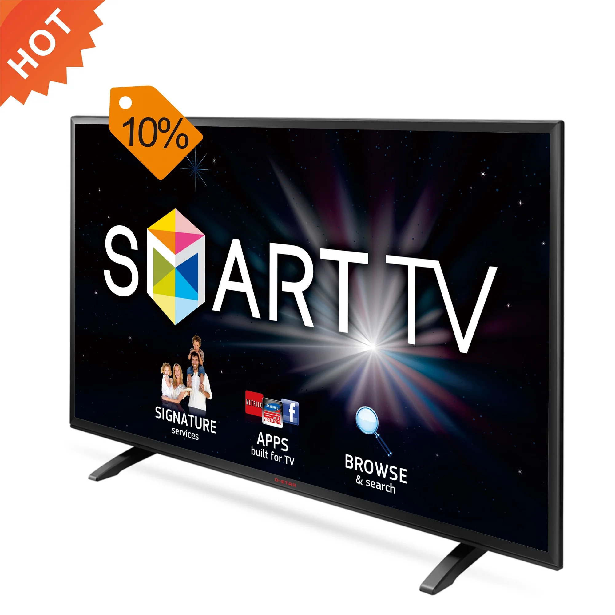 Monitor 50 Inci Tampilan Layar 1080P + Android OS 7.1.1 Smart Wifi Versi Grobal TV Led