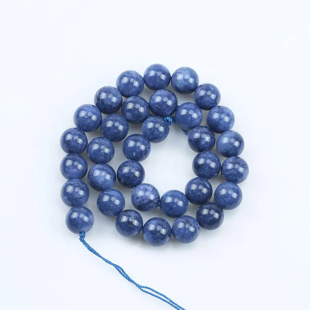 Natural Stone Blue Kyanite Stone Beads For Jewelry Making DIY Bracelet Necklace Round Loose Spacer Accessories Beads 6/8/10/12mm