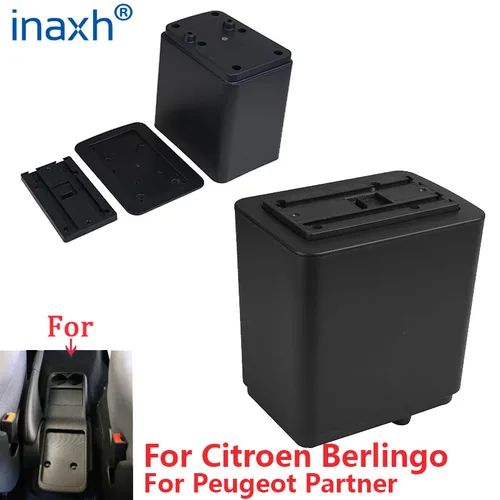 Imagen 2 del producto Reposabrazos para Citroen Berlingo, piezas de reequipamiento para Peugeot Partner tepee, caja de almacenamiento, accesorios de coche, detalles interiores