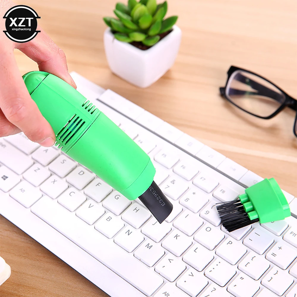 Keyboard Vacuum Cleaner USB Computer Dust Cleaning Brush Kit For Laptop Desktop PC Keyboards Remove Dust Brushes Cleaning Tool