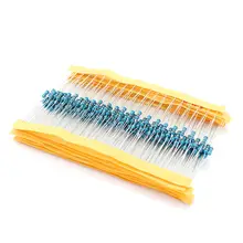500pcs Assorted Metal Film Resistors 1 4W 130 Values #5