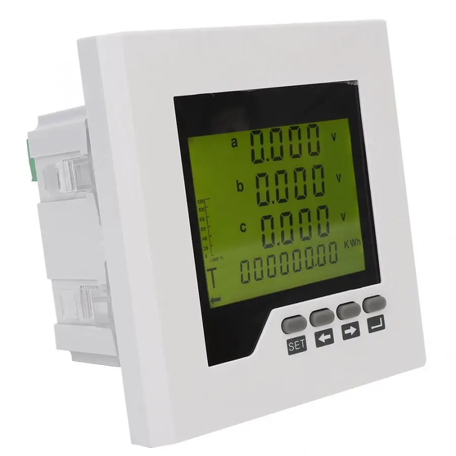 Medidor de potencia profesional LCD Original, probador de pantalla Digital multifunción trifásico, medidor de energía eléctrica, AC220V