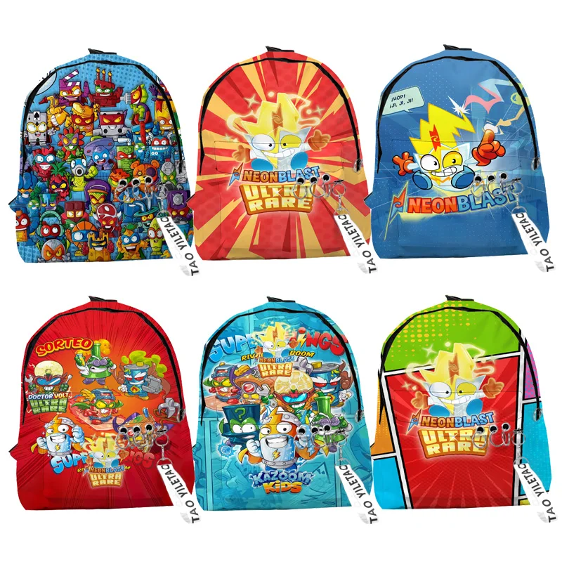 

Superthings 8 Kazoom Kids Neonblast Backpack Children Knapsack Toddler Cartoon Rucksack Boys Girls Bookbags Infantil Mochila