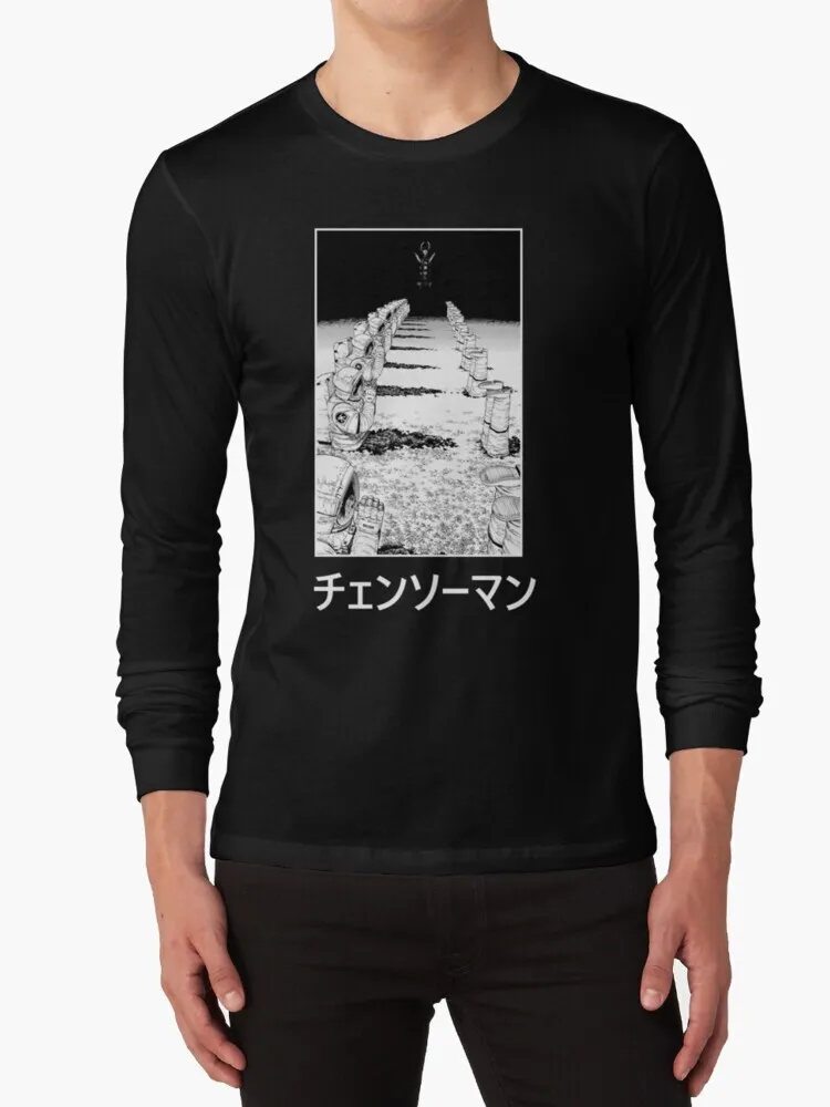 Csm Darkness Devil 100% Cotton T Shirt Makima Kishibe Denji Tee Short Sleeve Long Sleeve Gift image 4