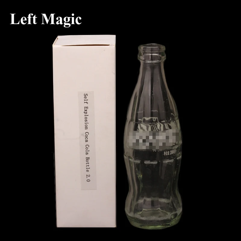 Self Explosion Bottle 2.0 Edition Magic Tricks Glass Stage Street Close Up Magic Illusions Commedy Props Accessories Commedy