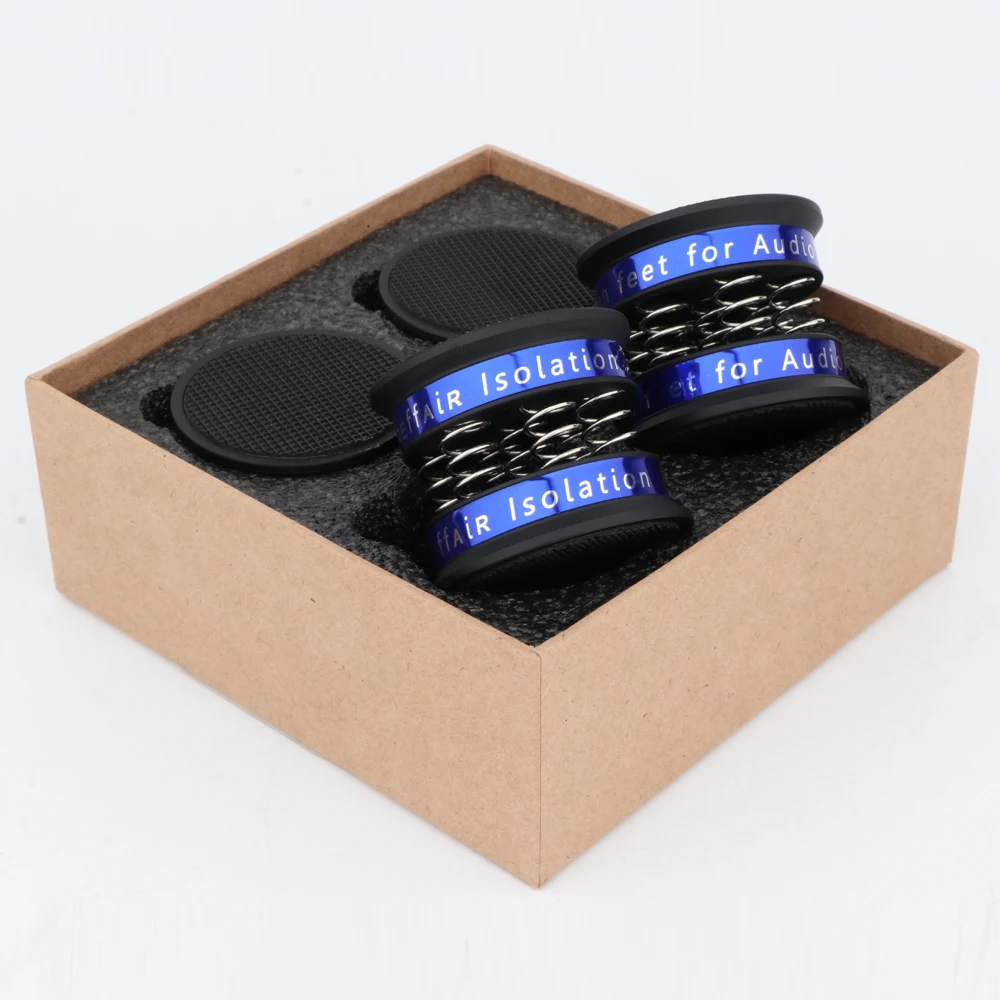 Pieds de haut-parleur haut de gamme en alliage d'aluminium, 4 pièces, pied d'amplificateur, support, pointes de disques, platine, lecteur CD, ordinateur, Base de Machine DAC