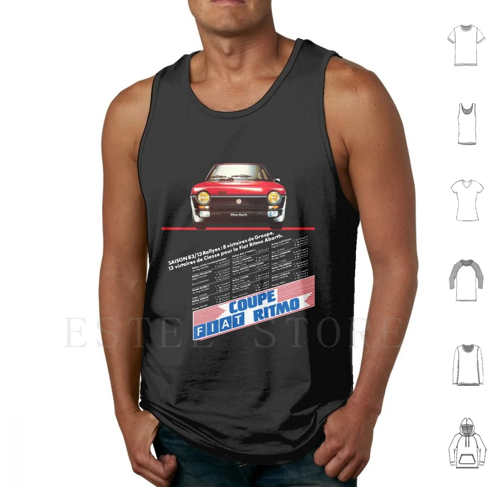 Ritmo Abarth Camisetas sin mangas Chaleco Sin mangas Strada Ritmo Abarth 1970s 1980s 1990s Coches Día del Padre Deportes italianos